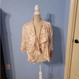 Floral Draped Cardigan